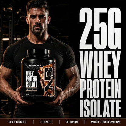 Whey Protein Powder Isolate Supplement – 25G of Protein per Scoop with Complete Amino Acid Profile - Soy and Gluten Free Protein Powder - 50 Servings