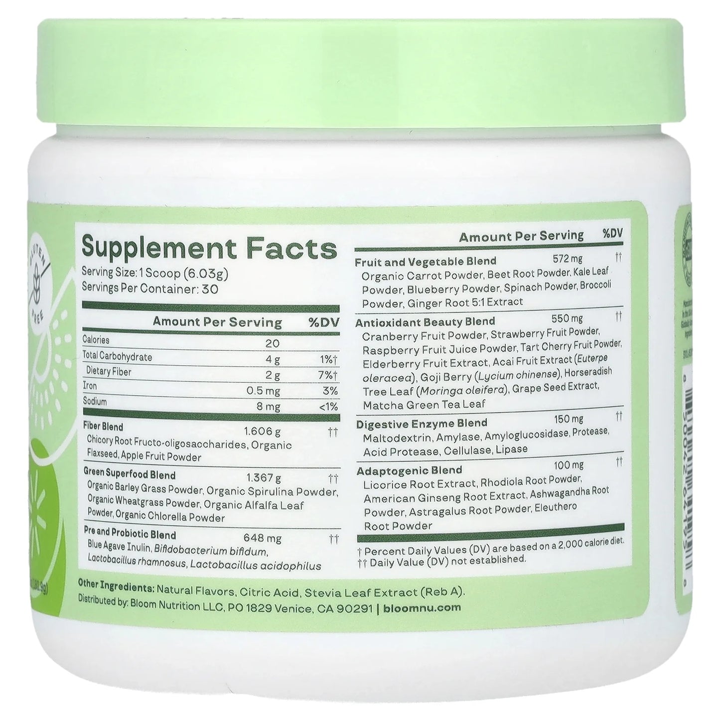 Greens & Superfoods Powder, Strawberry Kiwi, 30 Servings